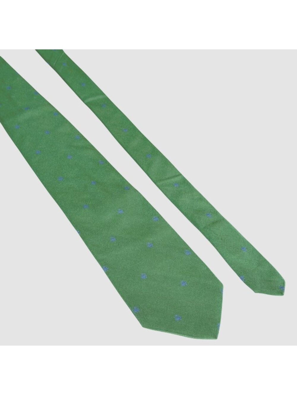 Brooks Brothers Makers Tie Green Woven Silk Repp Stripe Necktie USA 3.5 Inch